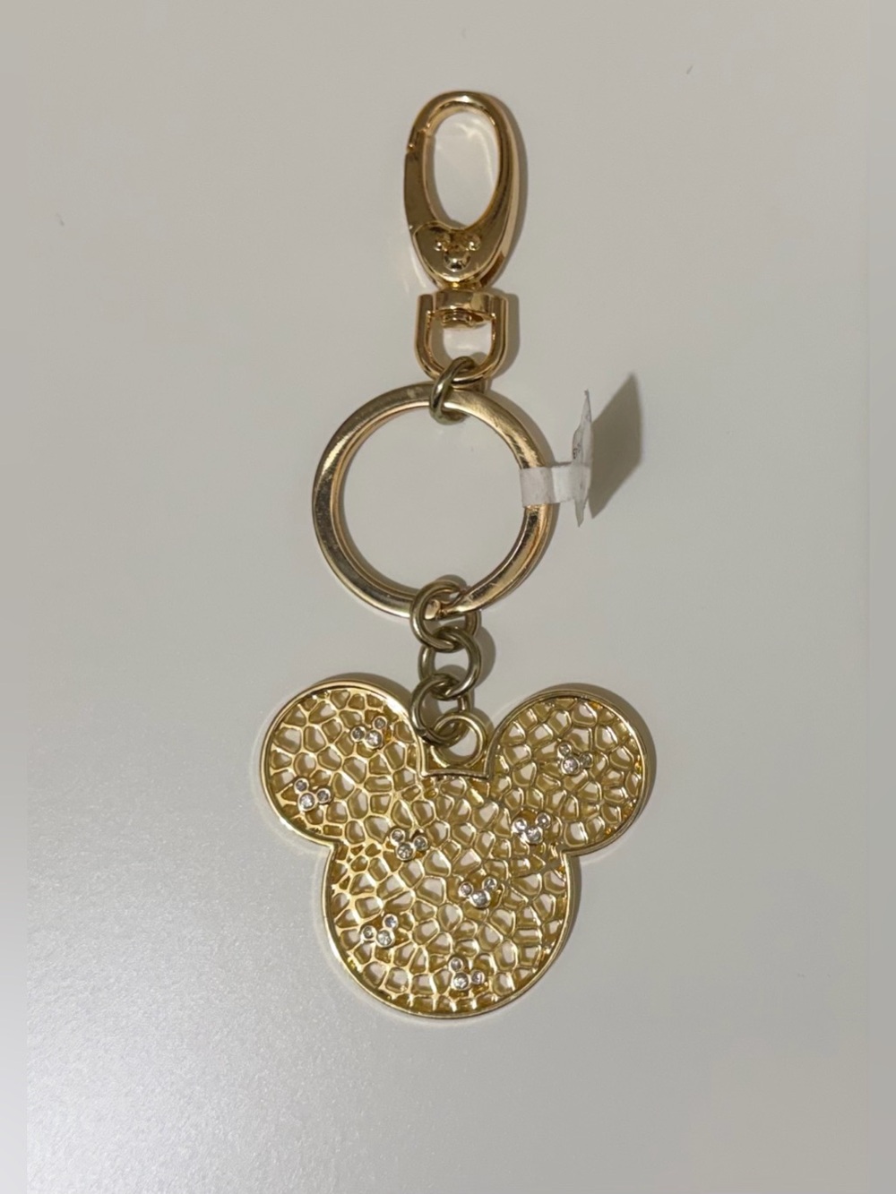 Gold Mickey Head Charm